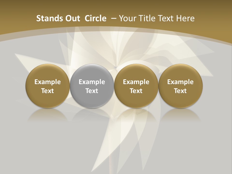 Spinner Object Pin PowerPoint Template
