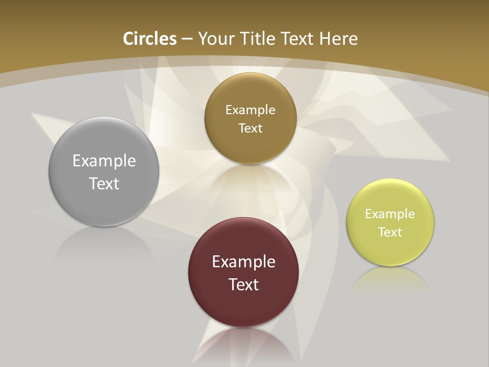 Spinner Object Pin PowerPoint Template