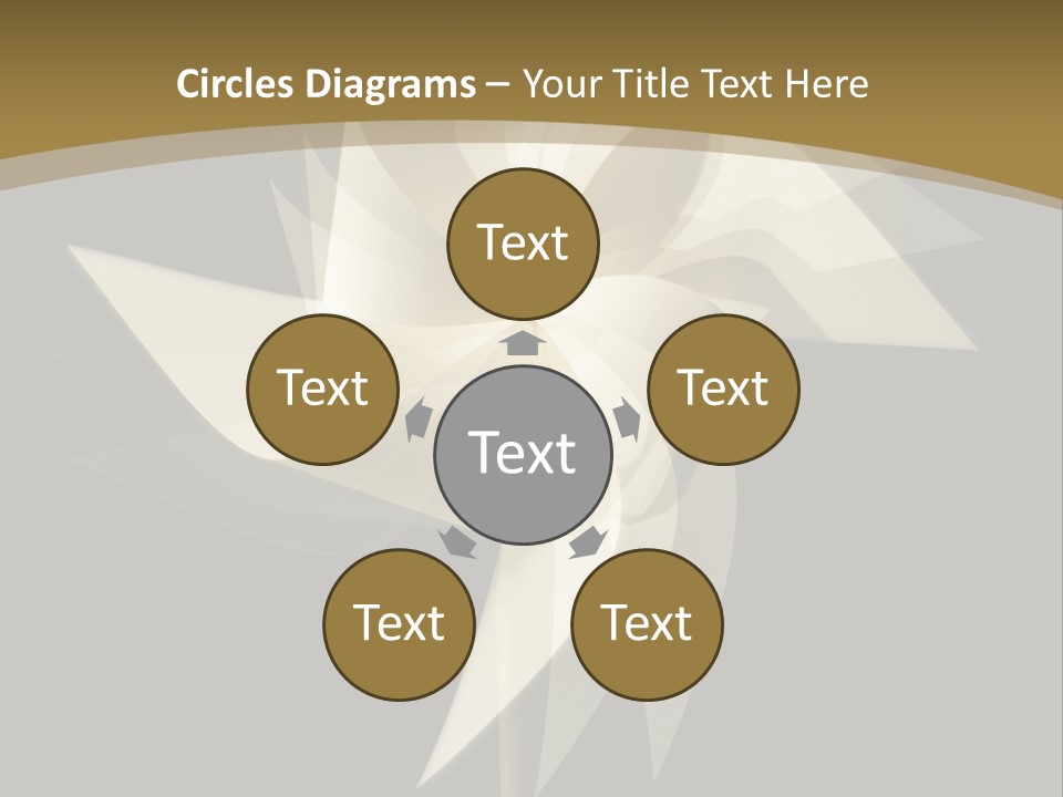 Spinner Object Pin PowerPoint Template