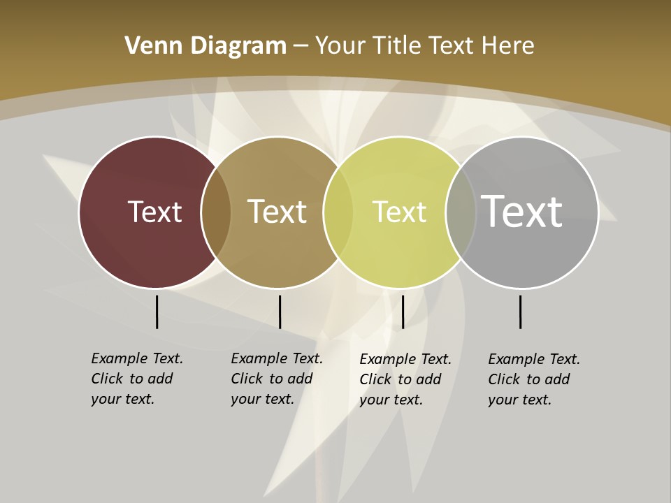 Spinner Object Pin PowerPoint Template