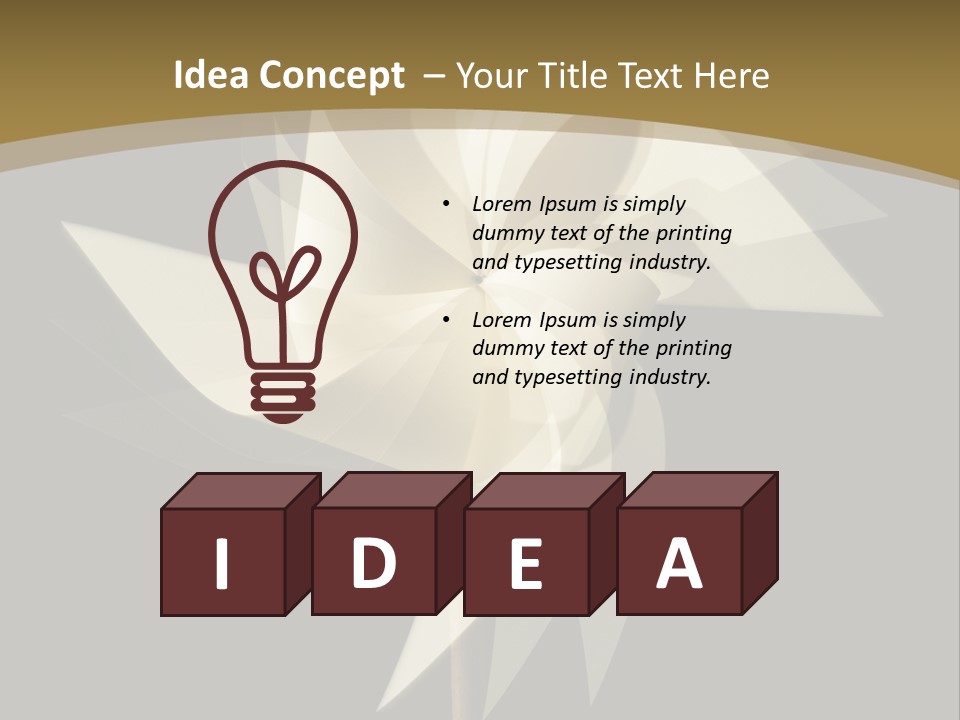 Spinner Object Pin PowerPoint Template