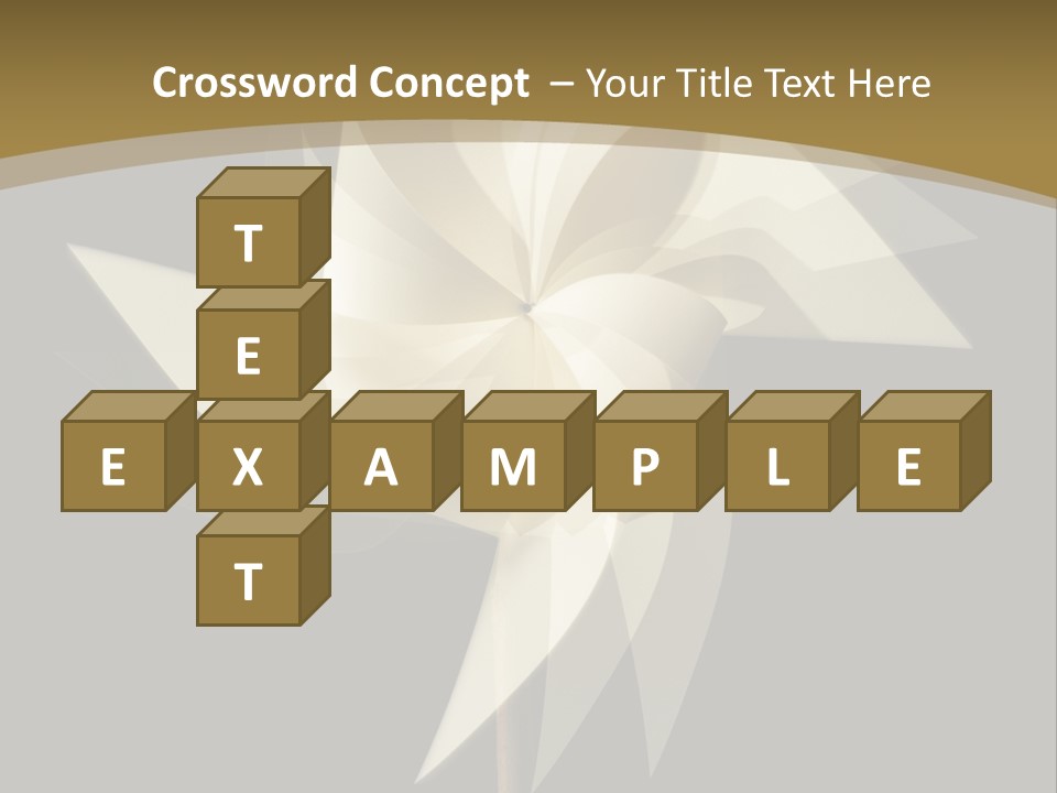 Spinner Object Pin PowerPoint Template