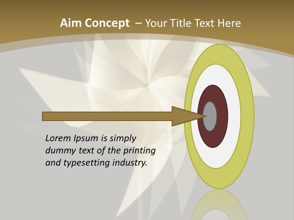Spinner Object Pin PowerPoint Template