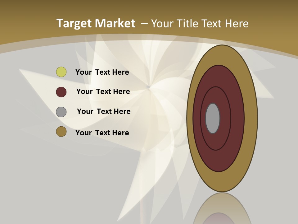 Spinner Object Pin PowerPoint Template