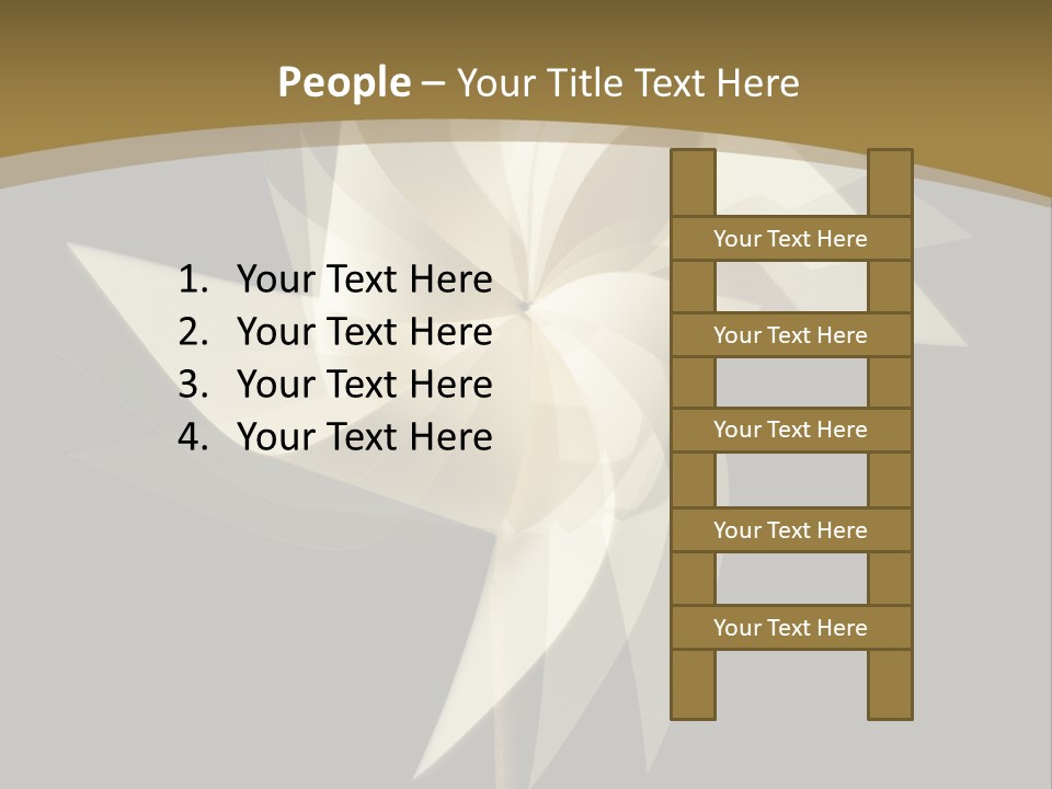 Spinner Object Pin PowerPoint Template