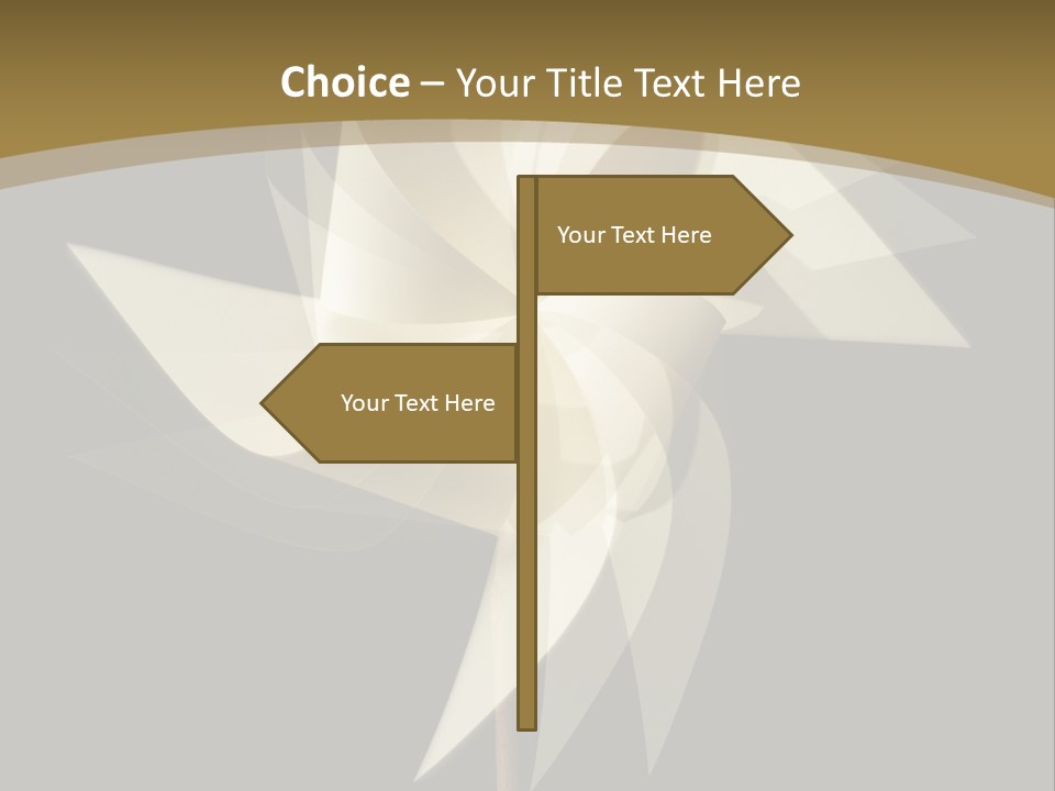 Spinner Object Pin PowerPoint Template
