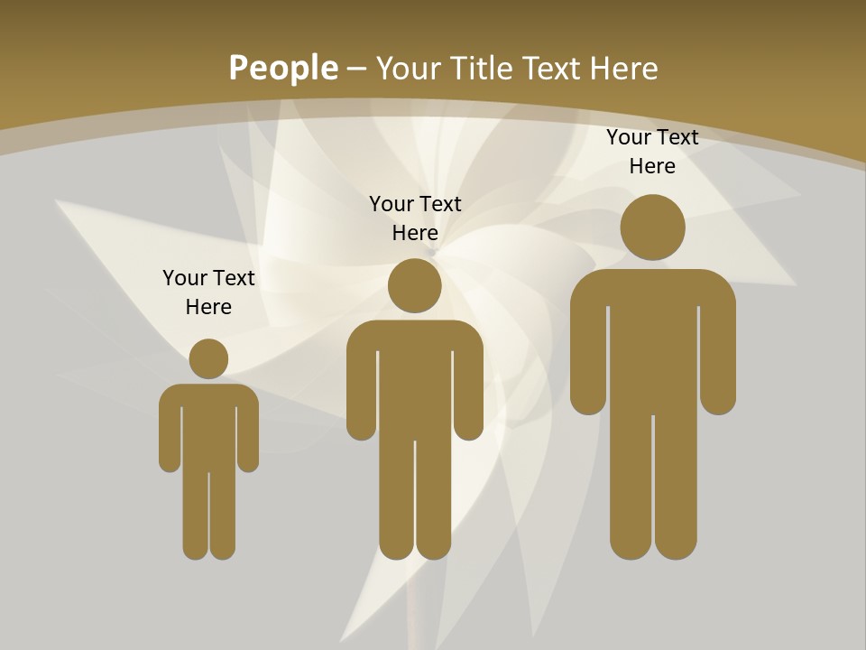 Spinner Object Pin PowerPoint Template