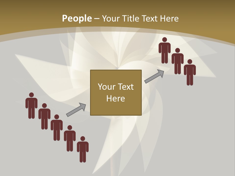 Spinner Object Pin PowerPoint Template