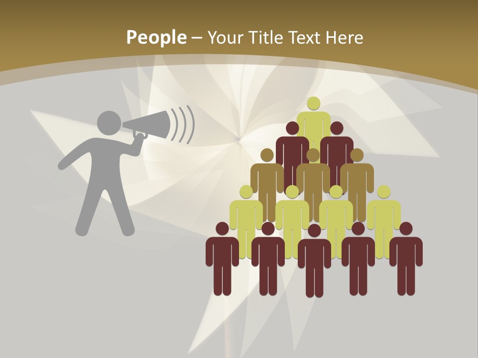 Spinner Object Pin PowerPoint Template