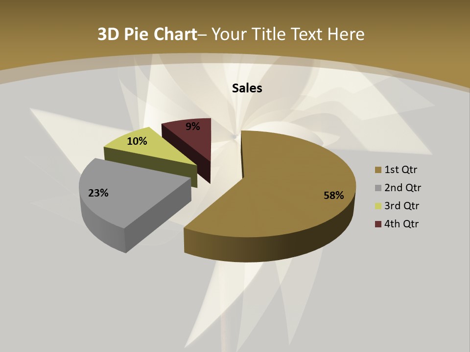 Spinner Object Pin PowerPoint Template
