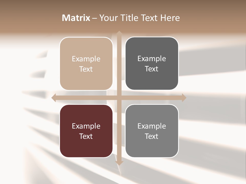 A Close Up Of A Window With Blinds PowerPoint Template