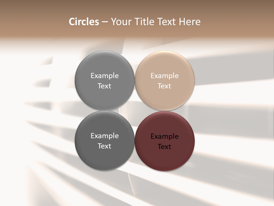 A Close Up Of A Window With Blinds PowerPoint Template