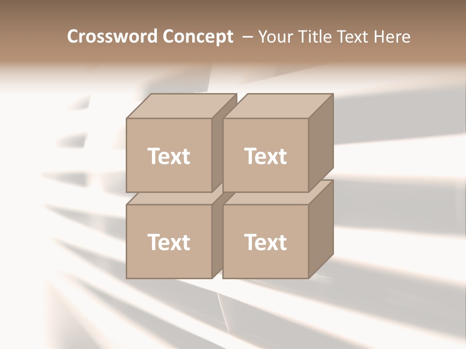 A Close Up Of A Window With Blinds PowerPoint Template