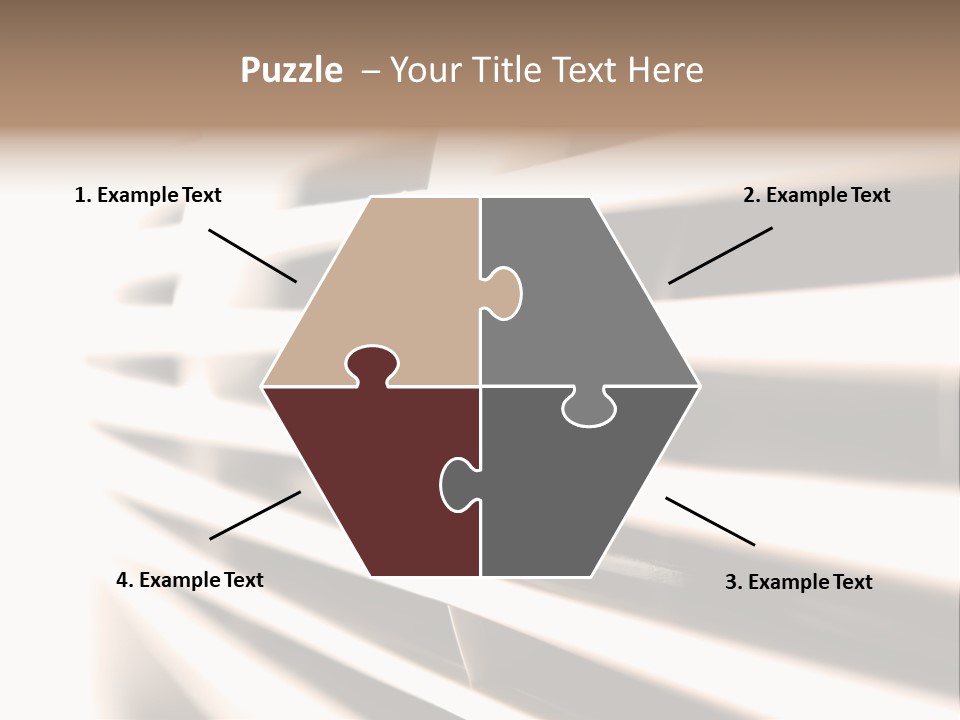 A Close Up Of A Window With Blinds PowerPoint Template