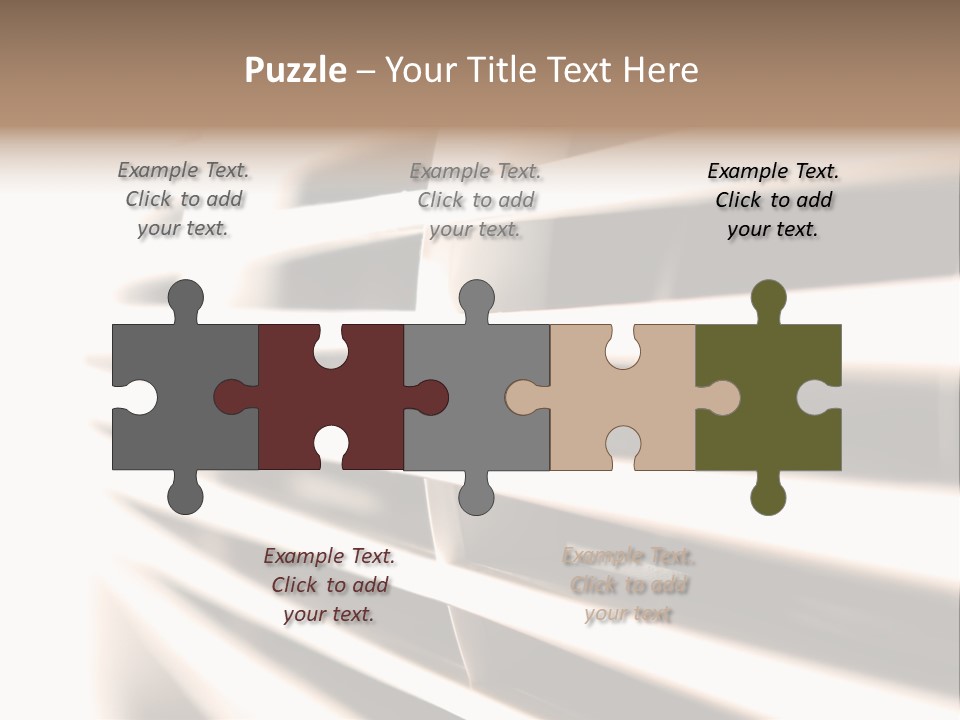 A Close Up Of A Window With Blinds PowerPoint Template