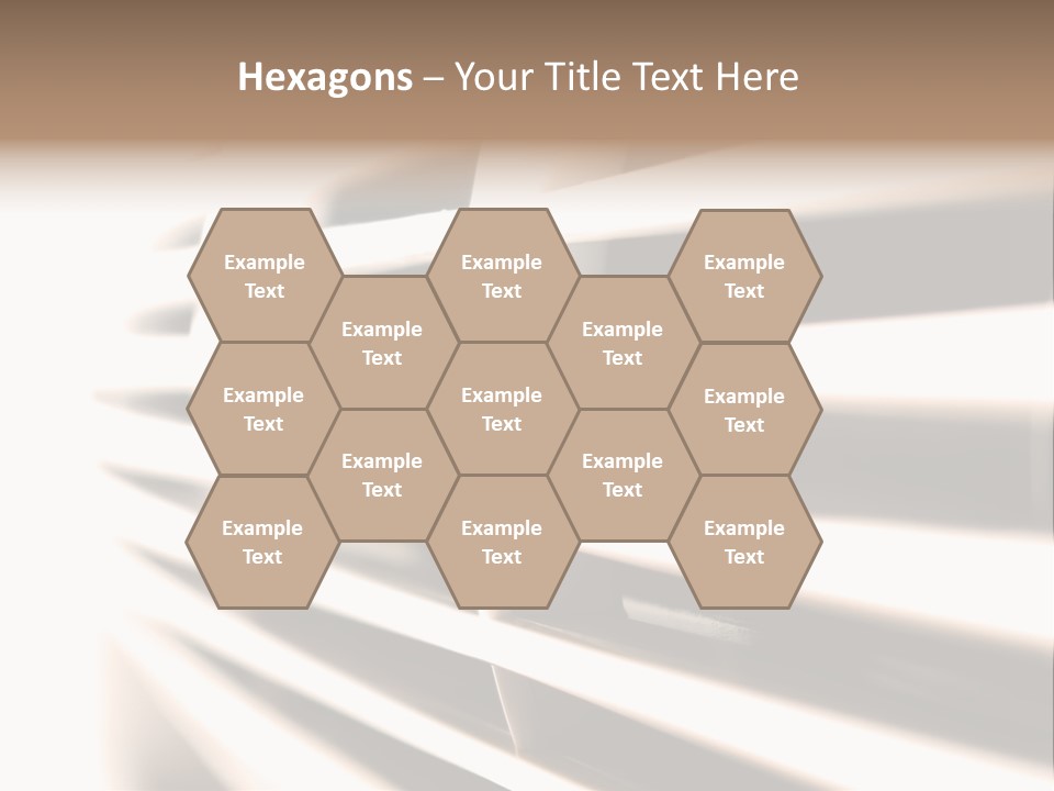 A Close Up Of A Window With Blinds PowerPoint Template