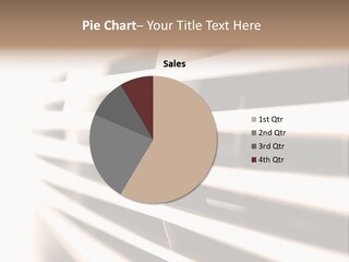 A Close Up Of A Window With Blinds PowerPoint Template