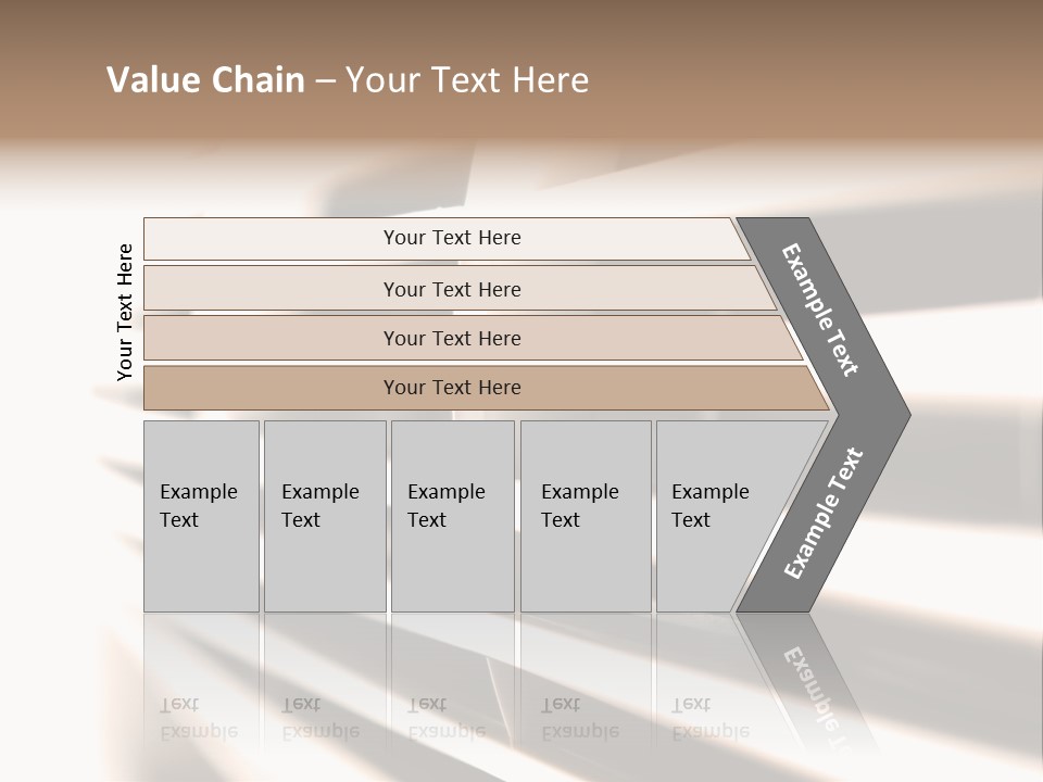 A Close Up Of A Window With Blinds PowerPoint Template