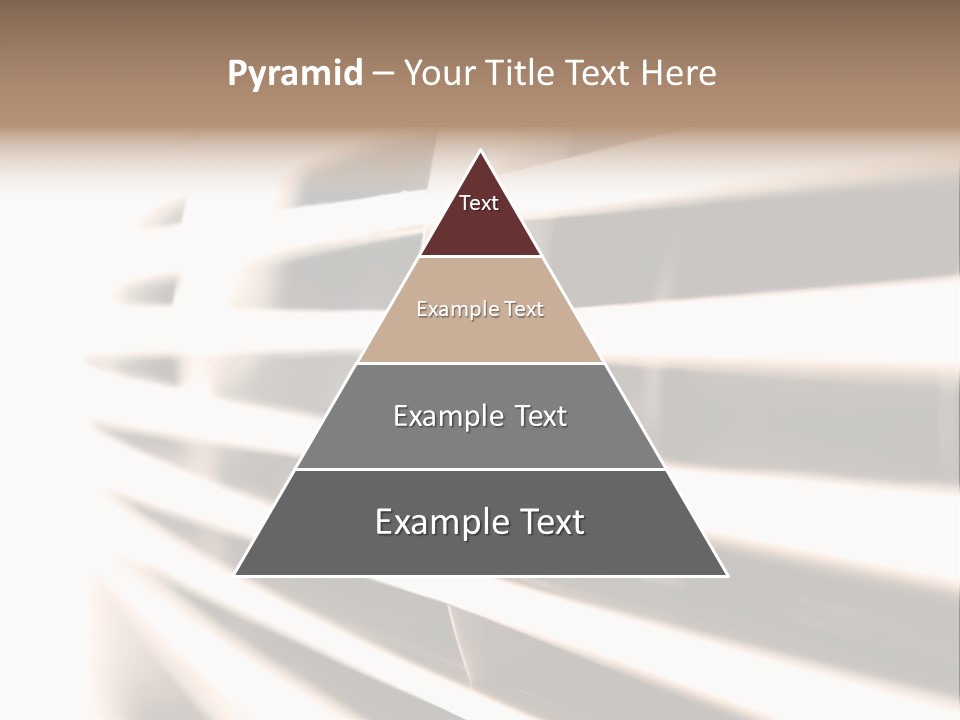 A Close Up Of A Window With Blinds PowerPoint Template
