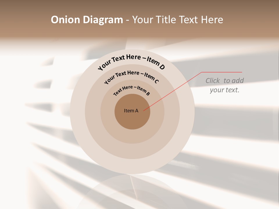 A Close Up Of A Window With Blinds PowerPoint Template