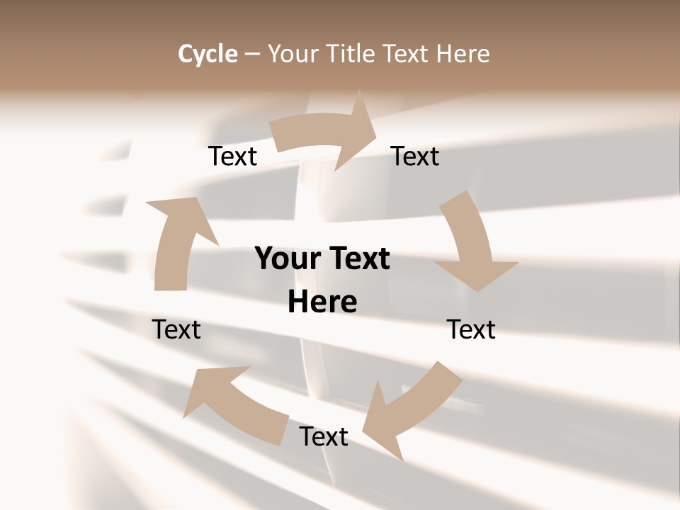 A Close Up Of A Window With Blinds PowerPoint Template