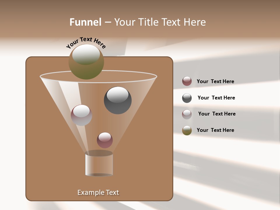 A Close Up Of A Window With Blinds PowerPoint Template