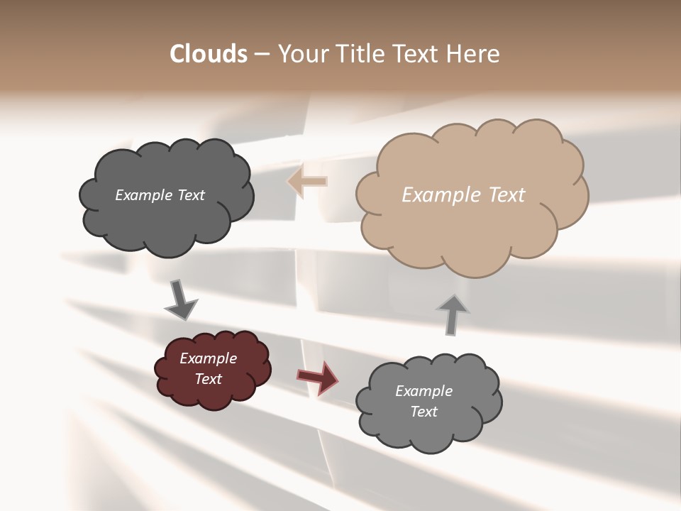 A Close Up Of A Window With Blinds PowerPoint Template