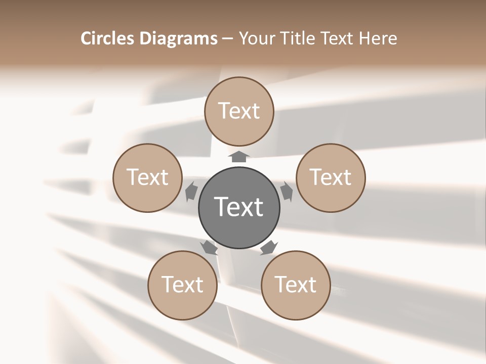 A Close Up Of A Window With Blinds PowerPoint Template