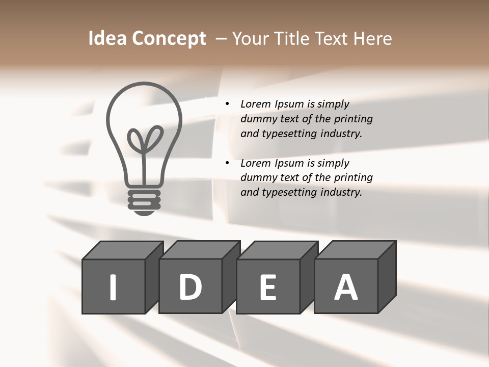 A Close Up Of A Window With Blinds PowerPoint Template