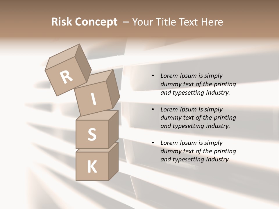 A Close Up Of A Window With Blinds PowerPoint Template