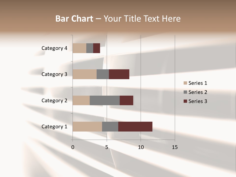 A Close Up Of A Window With Blinds PowerPoint Template