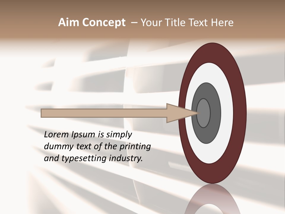 A Close Up Of A Window With Blinds PowerPoint Template