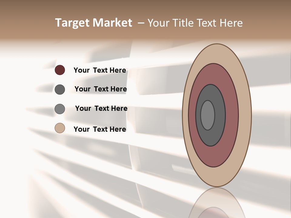 A Close Up Of A Window With Blinds PowerPoint Template