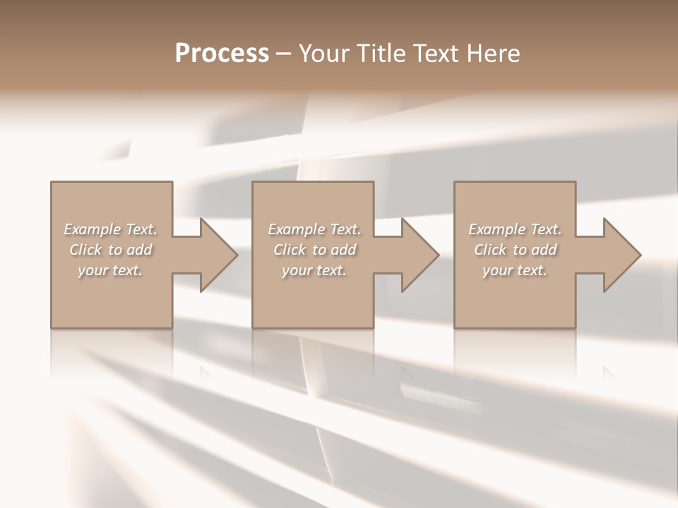 A Close Up Of A Window With Blinds PowerPoint Template