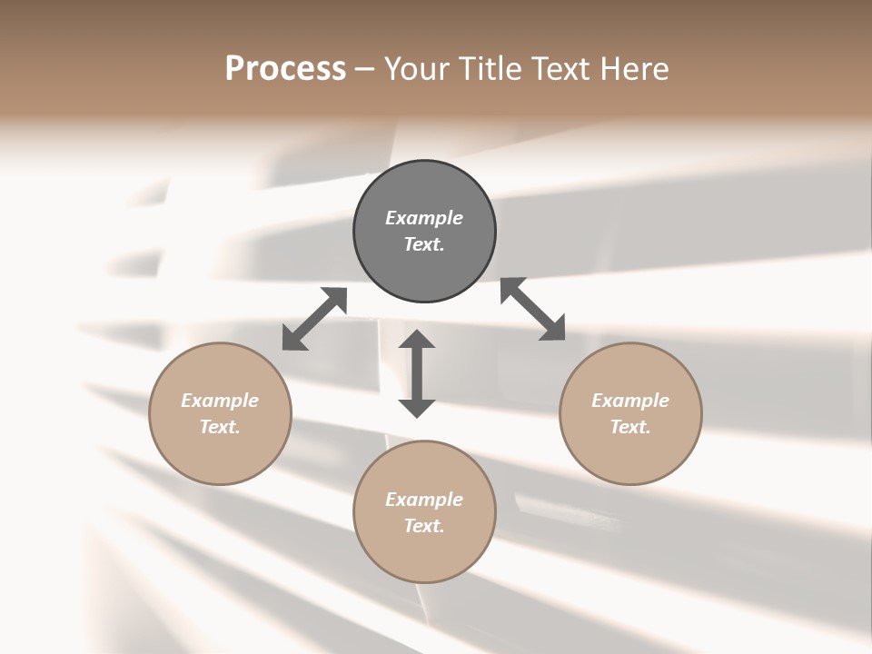 A Close Up Of A Window With Blinds PowerPoint Template
