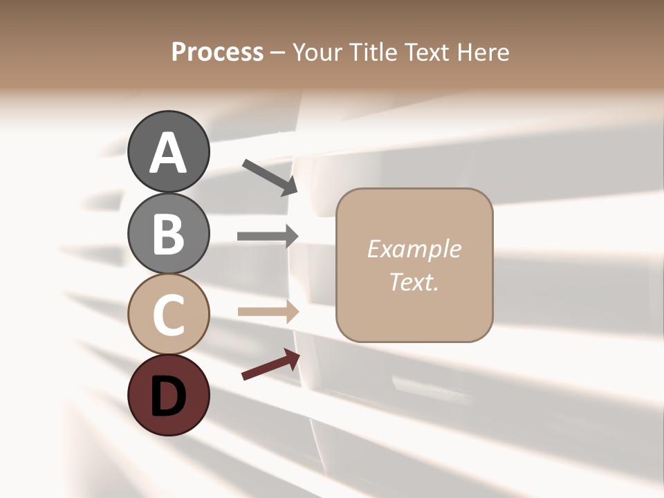 A Close Up Of A Window With Blinds PowerPoint Template
