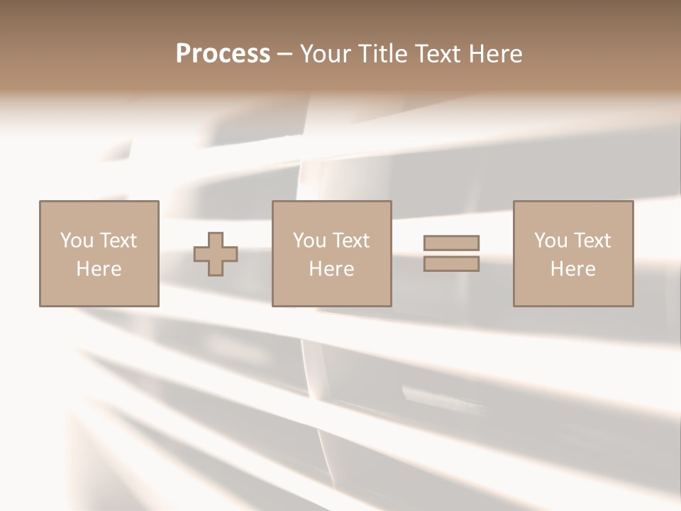 A Close Up Of A Window With Blinds PowerPoint Template