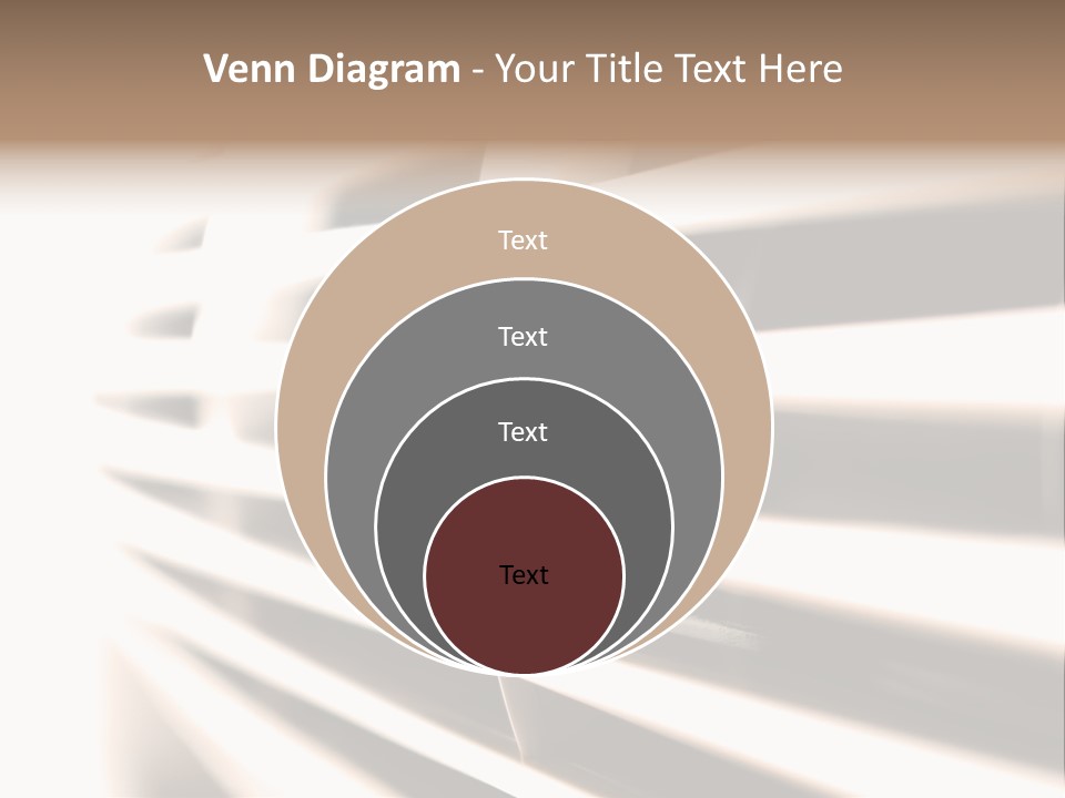 A Close Up Of A Window With Blinds PowerPoint Template