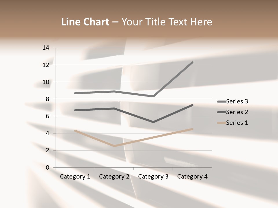 A Close Up Of A Window With Blinds PowerPoint Template