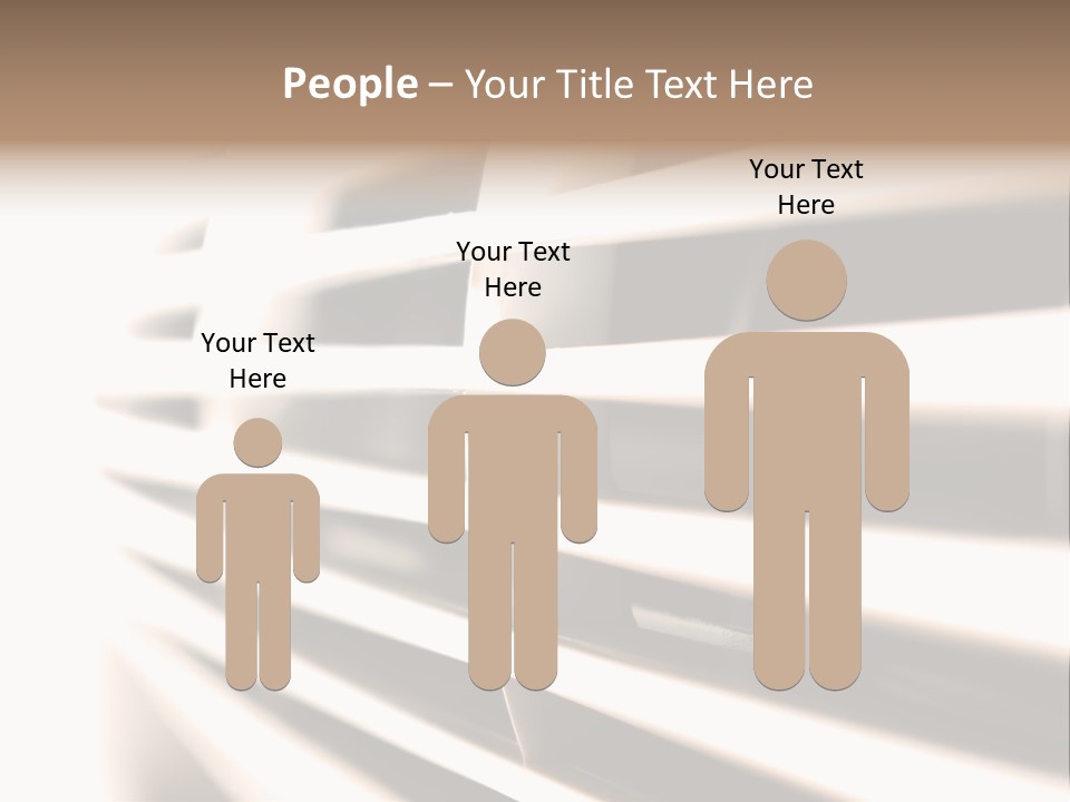 A Close Up Of A Window With Blinds PowerPoint Template