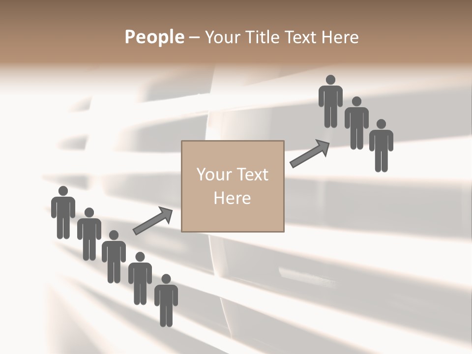 A Close Up Of A Window With Blinds PowerPoint Template