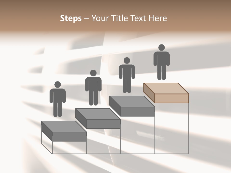 A Close Up Of A Window With Blinds PowerPoint Template