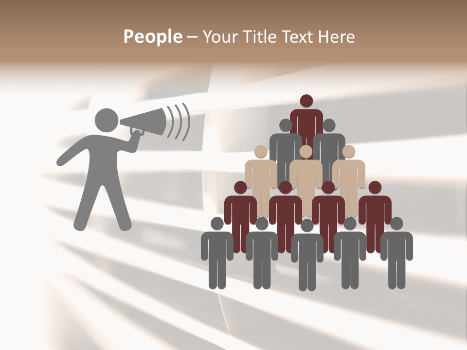 A Close Up Of A Window With Blinds PowerPoint Template