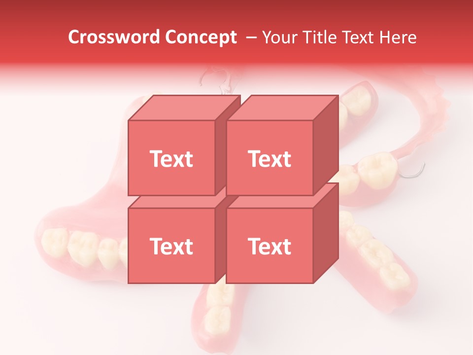Dental Plate Surrogate Plastic PowerPoint Template
