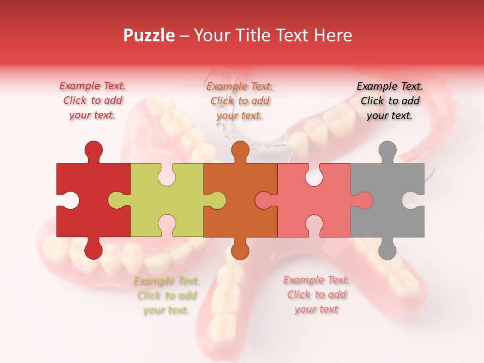 Dental Plate Surrogate Plastic PowerPoint Template