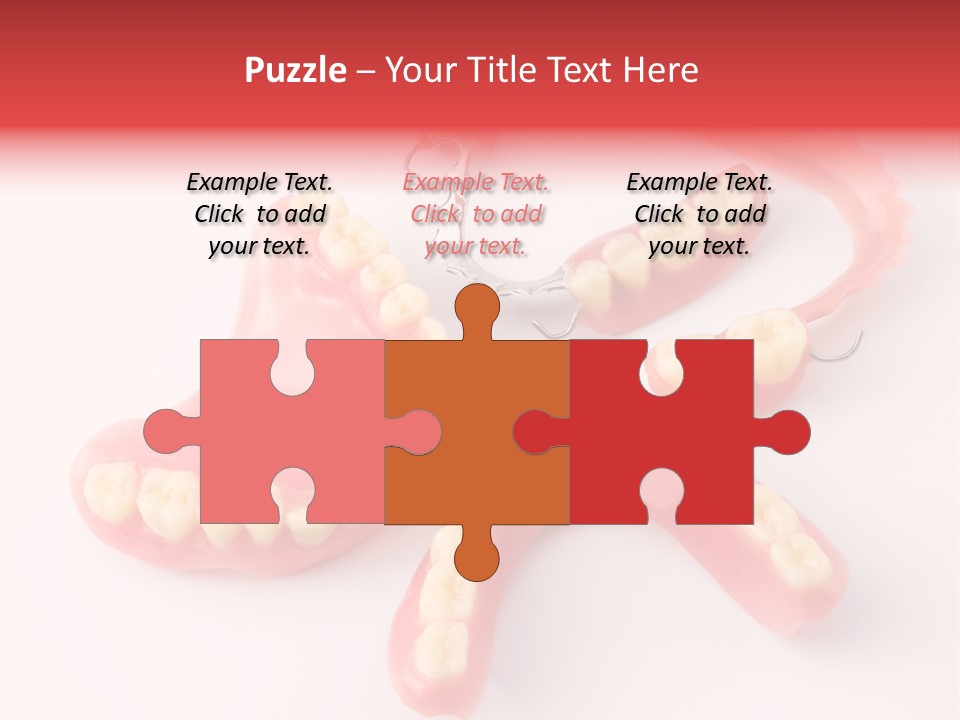 Dental Plate Surrogate Plastic PowerPoint Template