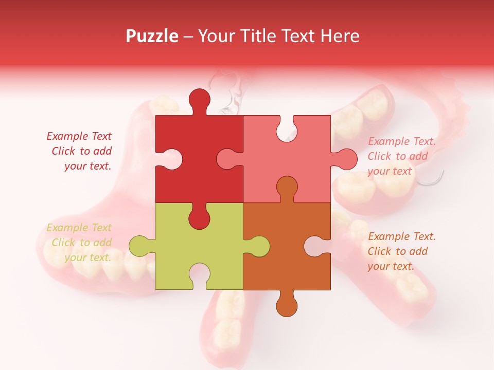 Dental Plate Surrogate Plastic PowerPoint Template