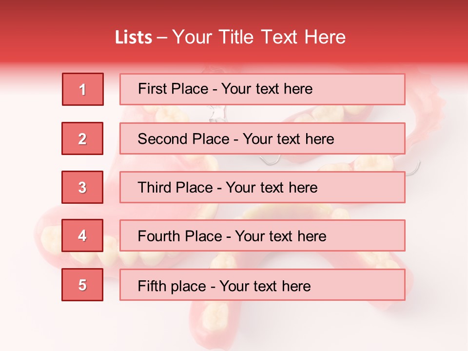 Dental Plate Surrogate Plastic PowerPoint Template