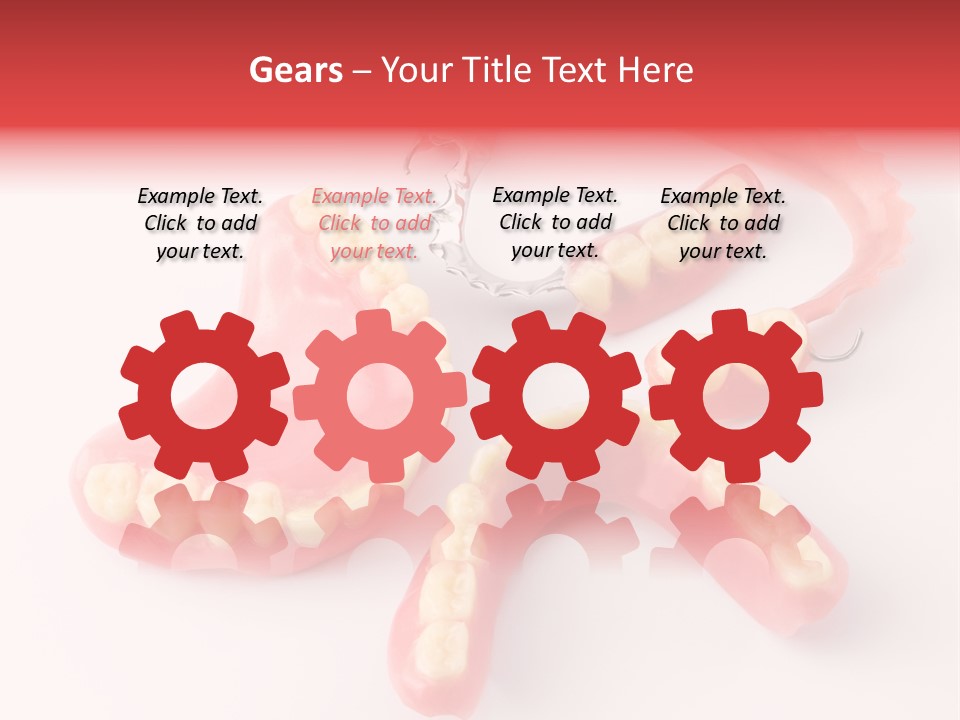 Dental Plate Surrogate Plastic PowerPoint Template