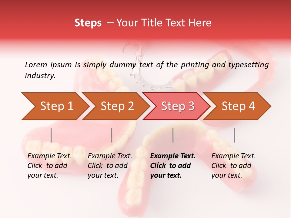 Dental Plate Surrogate Plastic PowerPoint Template